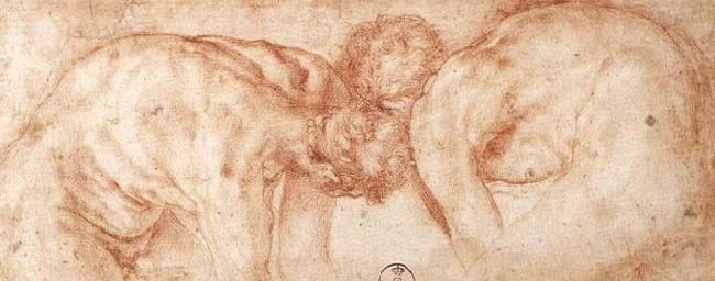 Pontormo, Jacopo Two Nudes Compared oil painting picture